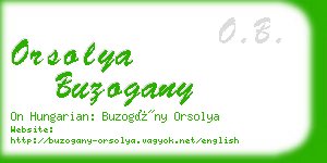 orsolya buzogany business card